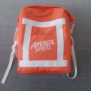 Aperol Spritz Cooler Back Pack Orange Insulated Lightweight Zip Top Beach Pool